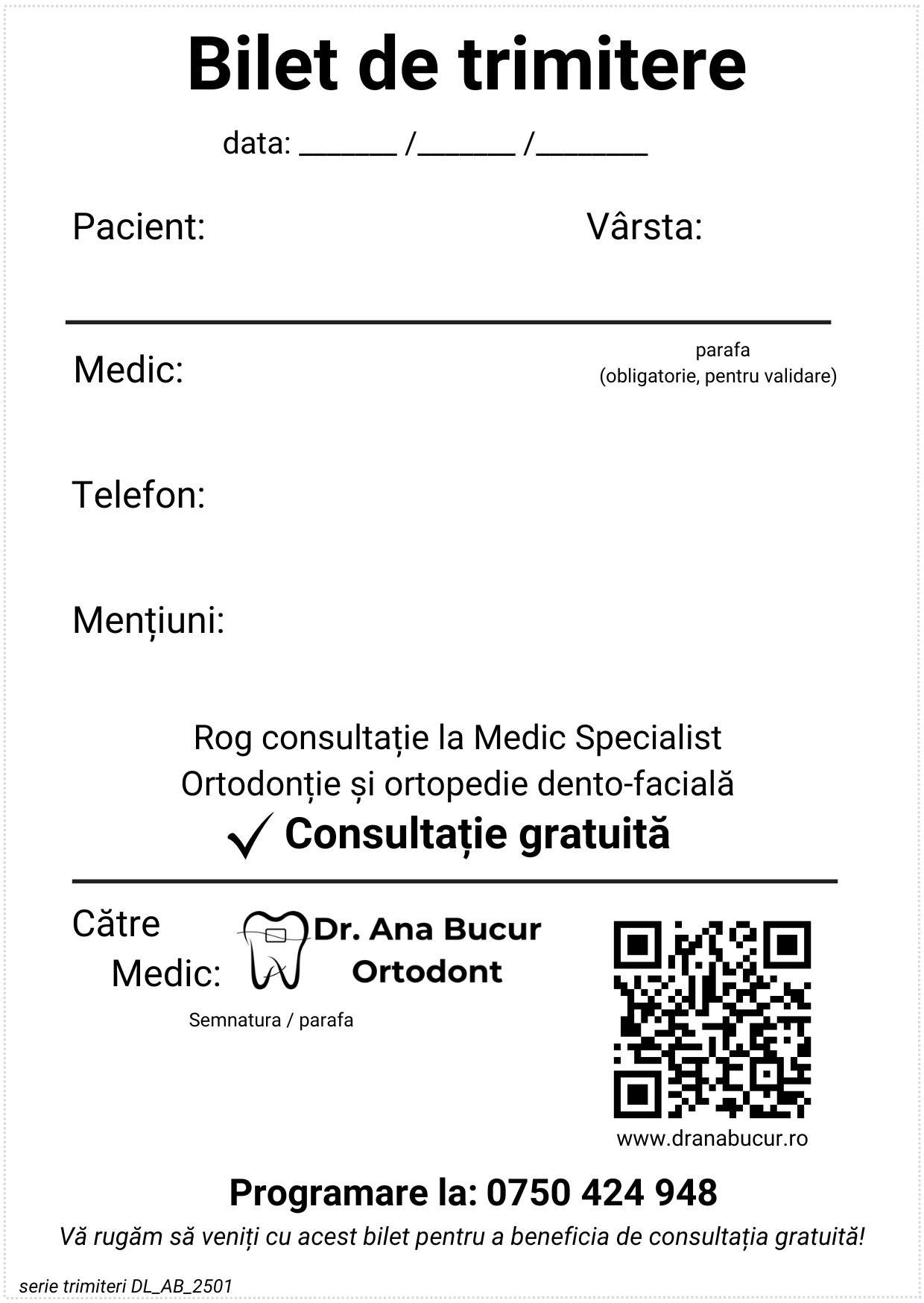 Trimitere Ortodont Cluj